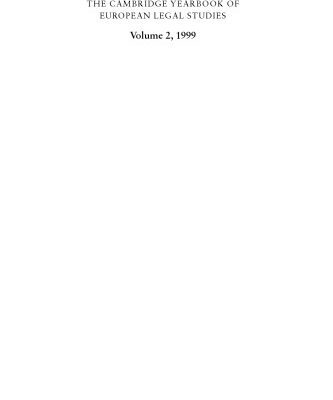 خرید و دانلود نسخه کامل کتاب Cambridge Yearbook of European Legal Studies. Volume 02, 1999