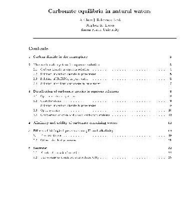 خرید و دانلود نسخه کامل کتاب Carbonate equilibria in natural waters(en)(26s)