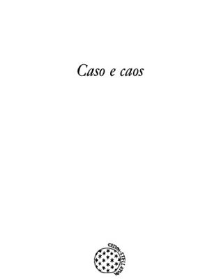 خرید و دانلود نسخه کامل کتاب Caso e caos