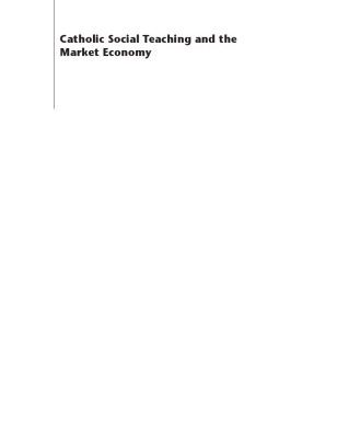 خرید و دانلود نسخه کامل کتاب Catholic Social Teaching and the Market Economy