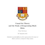 خرید و دانلود نسخه کامل کتاب Causal Set Theory and the Study of Evaporating Black Holes