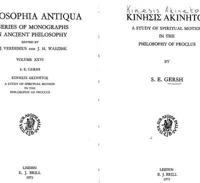 خرید و دانلود نسخه کامل کتاب Κίνησις ἀκίνητος (Kínēsis akínētos). A Study of Spiritual Motion in the Philosophy of Proclus