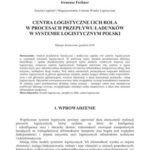 خرید و دانلود نسخه کامل کتاب Centra logistyczne i ich rola w procesach przeplywu l adunków w systemie logistycznym Polski