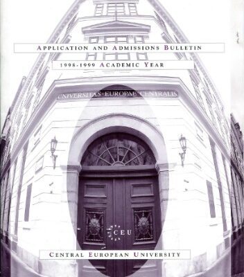خرید و دانلود نسخه کامل کتاب Central European University. Application and Admissions Bulletin. 1998-1999 Academic Year