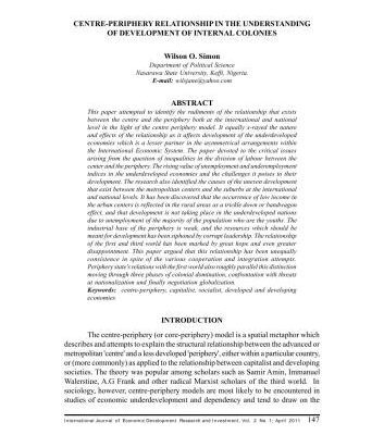 خرید و دانلود نسخه کامل کتاب Centre-periphery relationship in the understanding of development of internal colonies