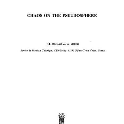 خرید و دانلود نسخه کامل کتاب Chaos on the pseudosphere