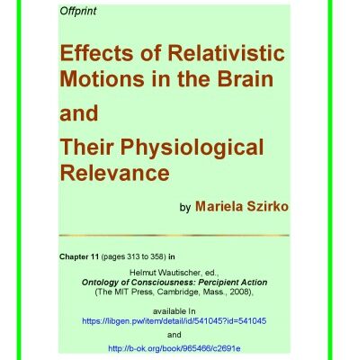 خرید و دانلود نسخه کامل کتاب [Chapter] Effects of Relativistic Motions in the Brain and Their Physiological Relevance