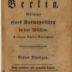 خرید و دانلود نسخه کامل کتاب Charakteristik von Berlin. Stimme eines Kosmopoliten in der Wüsten