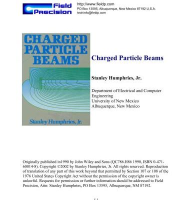 خرید و دانلود نسخه کامل کتاب Charged Particle Beams