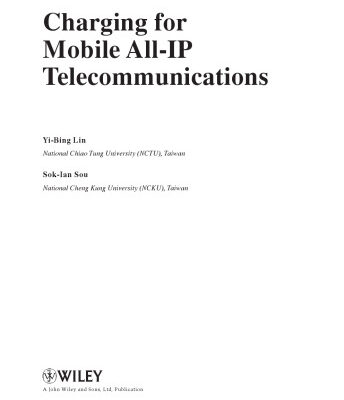 خرید و دانلود نسخه کامل کتاب Charging for Mobile All-IP Telecommunications (Wireless Communications and Mobile Computing)