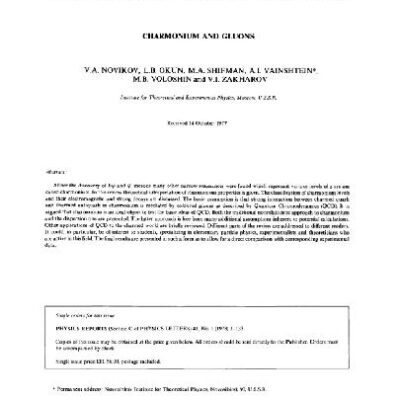 خرید و دانلود نسخه کامل کتاب Charmonium and gluons