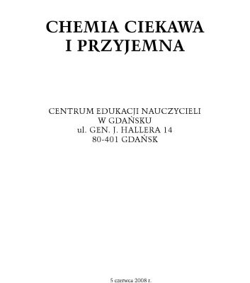 خرید و دانلود نسخه کامل کتاب Chemia ciekawa i przyjemna – materiały konferencyjne