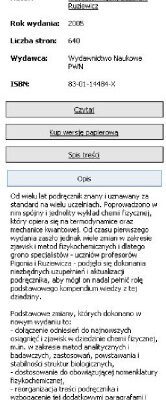خرید و دانلود نسخه کامل کتاب Chemia fizyczna Tom 1  Podstawy fenomenologiczne