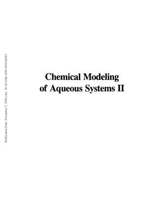 خرید و دانلود نسخه کامل کتاب Chemical Modeling of Aqueous Systems II