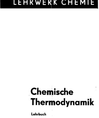 خرید و دانلود نسخه کامل کتاب Chemische Thermodynamik