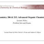 خرید و دانلود نسخه کامل کتاب Chemistry 206 & 215: Advanced Organic Chemistry: Lecture Notes, Problem Sets, and Exams