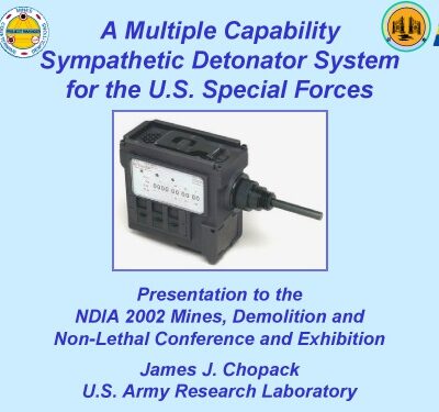 خرید و دانلود نسخه کامل کتاب Chemistry Explosives A Multiple Capability Sympathetic Detonator System For The U S Special Forces