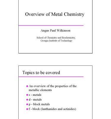 خرید و دانلود نسخه کامل کتاب Chemistry Explosives Overview Of Metal Chemistry