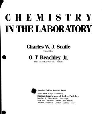 خرید و دانلود نسخه کامل کتاب Chemistry in the laboratory