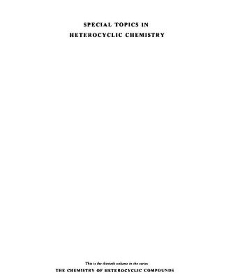 خرید و دانلود نسخه کامل کتاب Chemistry of Heterocyclic Compounds. Volume 30. Special Topics in Heterocyclic Chemistry