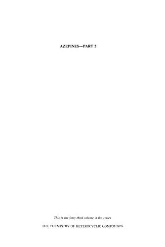 خرید و دانلود نسخه کامل کتاب Chemistry of Heterocyclic Compounds. Volume 43. Azepines. Part II_68d3577c8a5ec.jpeg خرید و دانلود نسخه کامل کتاب Chemistry of Heterocyclic Compounds. Volume 43. Azepines. Part II