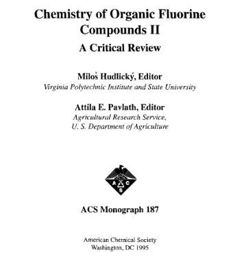 خرید و دانلود نسخه کامل کتاب Chemistry of Organic Fluorine Compounds 2: A critical Review