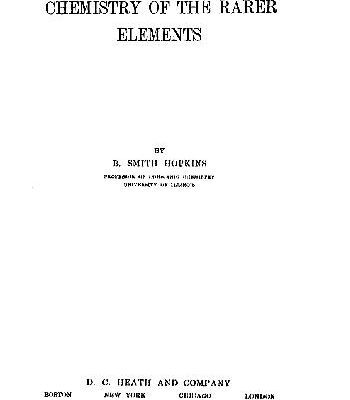 خرید و دانلود نسخه کامل کتاب Chemistry of the Rarer Elements
