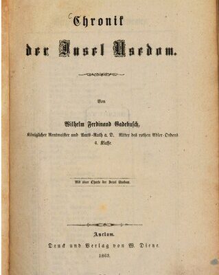 خرید و دانلود نسخه کامل کتاب Chronik der Insel Usedom