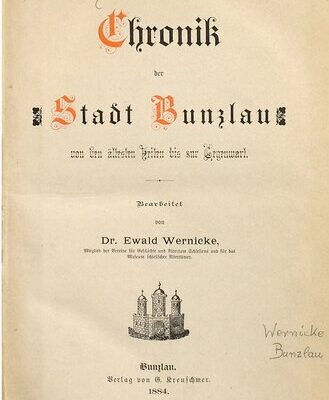 خرید و دانلود نسخه کامل کتاب Chronik der Stadt Bunzlau von den ältesten Zeiten bis zur Gegenwart