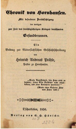 خرید و دانلود نسخه کامل کتاب Chronik von Hornhausen. Mit besonderer der dortigen zur Zeit des Dreißigjährigen Krieges berühmten Gesundbrunnen : ein Beitrag zur niedersächsischen Geschichtschreibung_68bfef5e19521.jpeg خرید و دانلود نسخه کامل کتاب Chronik von Hornhausen. Mit besonderer der dortigen zur Zeit des Dreißigjährigen Krieges berühmten Gesundbrunnen : ein Beitrag zur niedersächsischen Geschichtschreibung