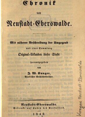 خرید و دانلود نسخه کامل کتاب Chronik von Neustadt-Eberswalde