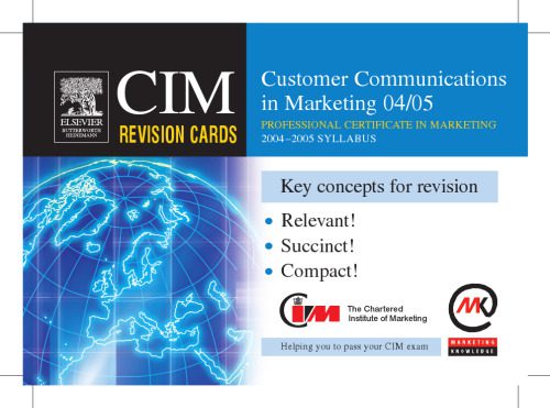 خرید و دانلود نسخه کامل کتاب CIM Revision Cards: Customer Communications in Marketing 04 05, First Edition (Cim Revision Cards)_68d5e4f86cb33.jpeg خرید و دانلود نسخه کامل کتاب CIM Revision Cards: Customer Communications in Marketing 04 05, First Edition (Cim Revision Cards)
