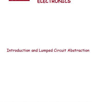 خرید و دانلود نسخه کامل کتاب Circuits and Electronics: Lecture Notes