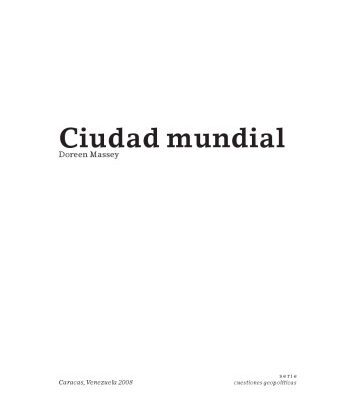 خرید و دانلود نسخه کامل کتاب Ciudad mundial
