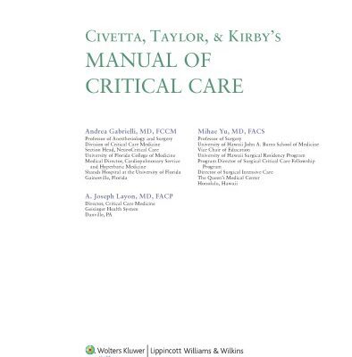 خرید و دانلود نسخه کامل کتاب Civetta, Taylor, and Kirby’s Manual of Critical Care