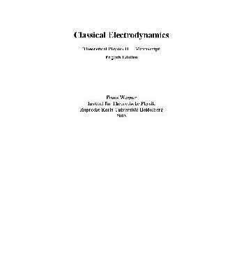 خرید و دانلود نسخه کامل کتاب Classical electrodynamics