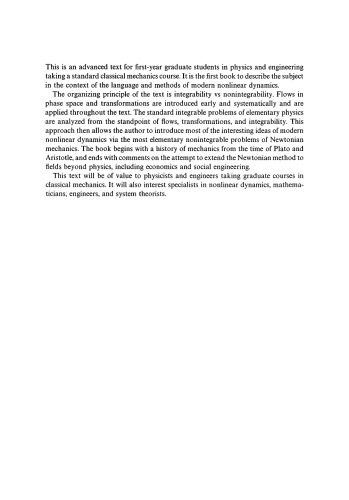 خرید و دانلود نسخه کامل کتاب Classical mechanics : transformations, flows, integrable, and chaotic dynamics_68bcc2378240e.jpeg خرید و دانلود نسخه کامل کتاب Classical mechanics : transformations, flows, integrable, and chaotic dynamics