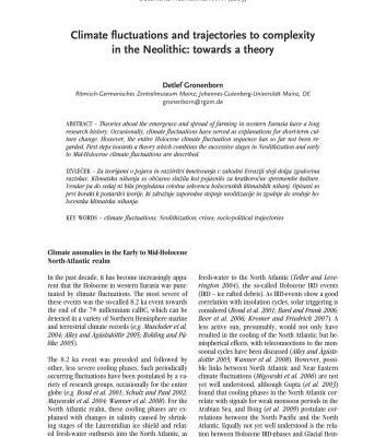 خرید و دانلود نسخه کامل کتاب Climate fluctuations and trajectories to complexity in the Neolithic: towards a theory