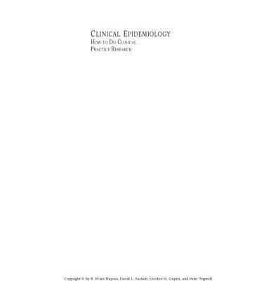 خرید و دانلود نسخه کامل کتاب Clinical Epidemiology: How to Do Clinical Practice Research (CLINICAL EPIDEMIOLOGY (SACKETT))