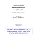 خرید و دانلود نسخه کامل کتاب Clinical observations of Children´s remedies