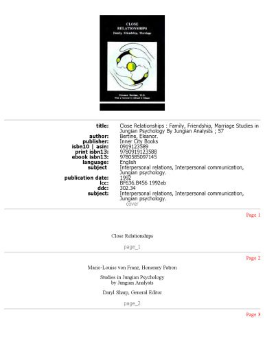 خرید و دانلود نسخه کامل کتاب Close Relationships: Family, Friendship, Marriage (Studies in Jungian Psychology By Jungian Analysts)_68cd702548382.jpeg خرید و دانلود نسخه کامل کتاب Close Relationships: Family, Friendship, Marriage (Studies in Jungian Psychology By Jungian Analysts)