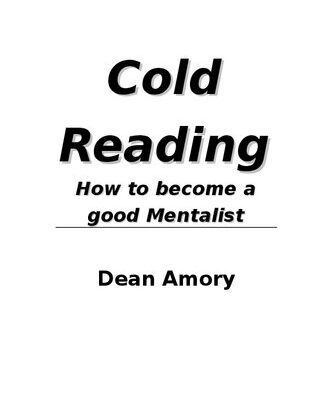خرید و دانلود نسخه کامل کتاب Cold Reading – How To Become A Good Mentalist