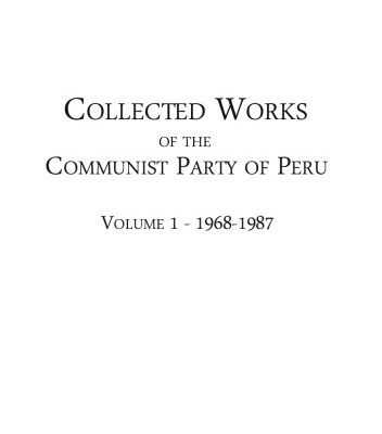 خرید و دانلود نسخه کامل کتاب Collected works of the Communist Party of Peru (Vol. 1, 1968-1987)