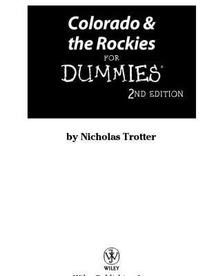 خرید و دانلود نسخه کامل کتاب Colorado & the Rockies For Dummies (Dummies Travel)
