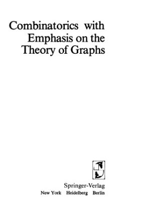 خرید و دانلود نسخه کامل کتاب Combinatorics with Emphasis on the Theory of Graphs
