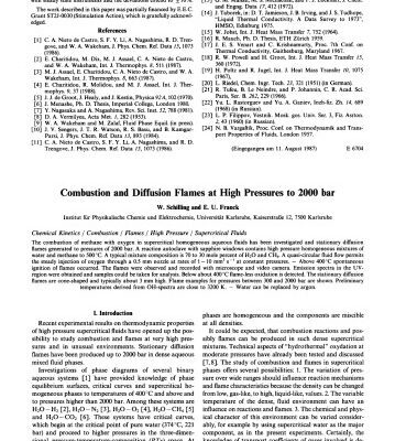 خرید و دانلود نسخه کامل کتاب Combustion and Diffusion Flames at High Pressures to 2000 bar
