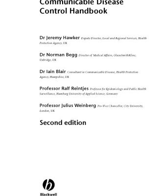 خرید و دانلود نسخه کامل کتاب Communicable Disease Control Handbook, 2nd edition