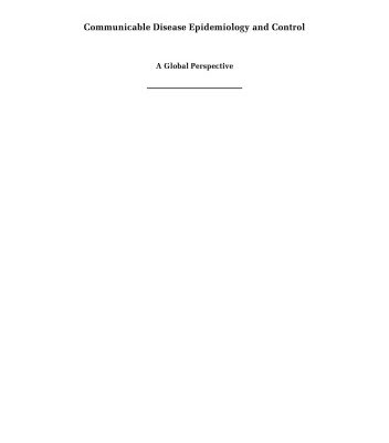 خرید و دانلود نسخه کامل کتاب Communicable Disease Epidemiology and Control: A Global Perspective