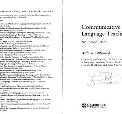 خرید و دانلود نسخه کامل کتاب Communicative Language Teaching: An Introduction