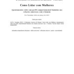 خرید و دانلود نسخه کامل کتاب Como Lidar com Mulheres: Apontamentos sobre um perfil comportamental feminino nas relações amorosas com o homem